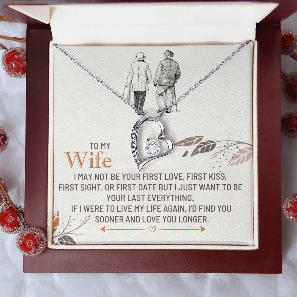 To My Wife Gift from Husband - Forever Love Necklace