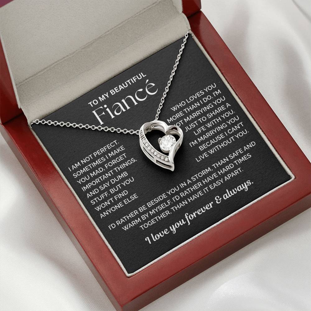 To My Fiance Necklace - You Are My Life
