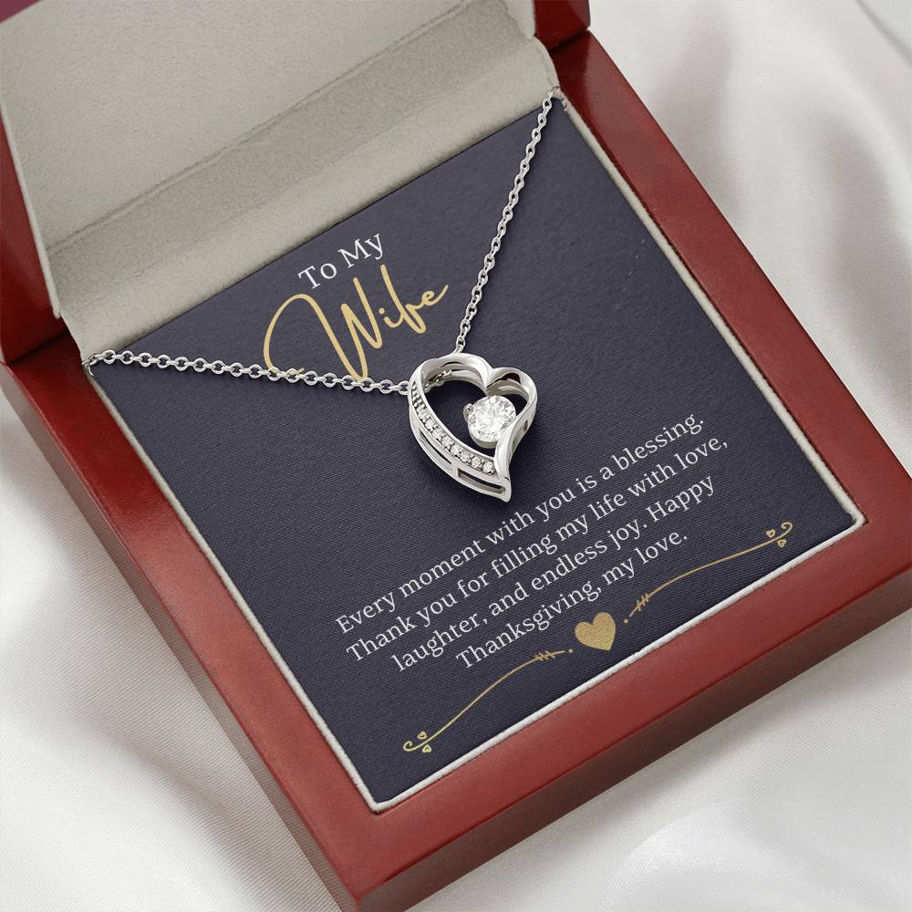 Perfect Thanksgiving Gift to Wife - Forever Love Necklace