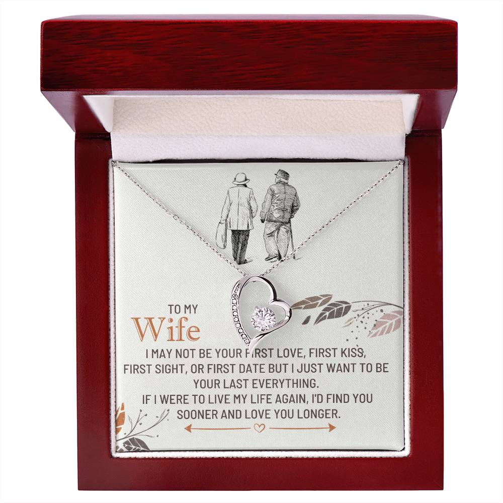 To My Wife Gift from Husband - Forever Love Necklace