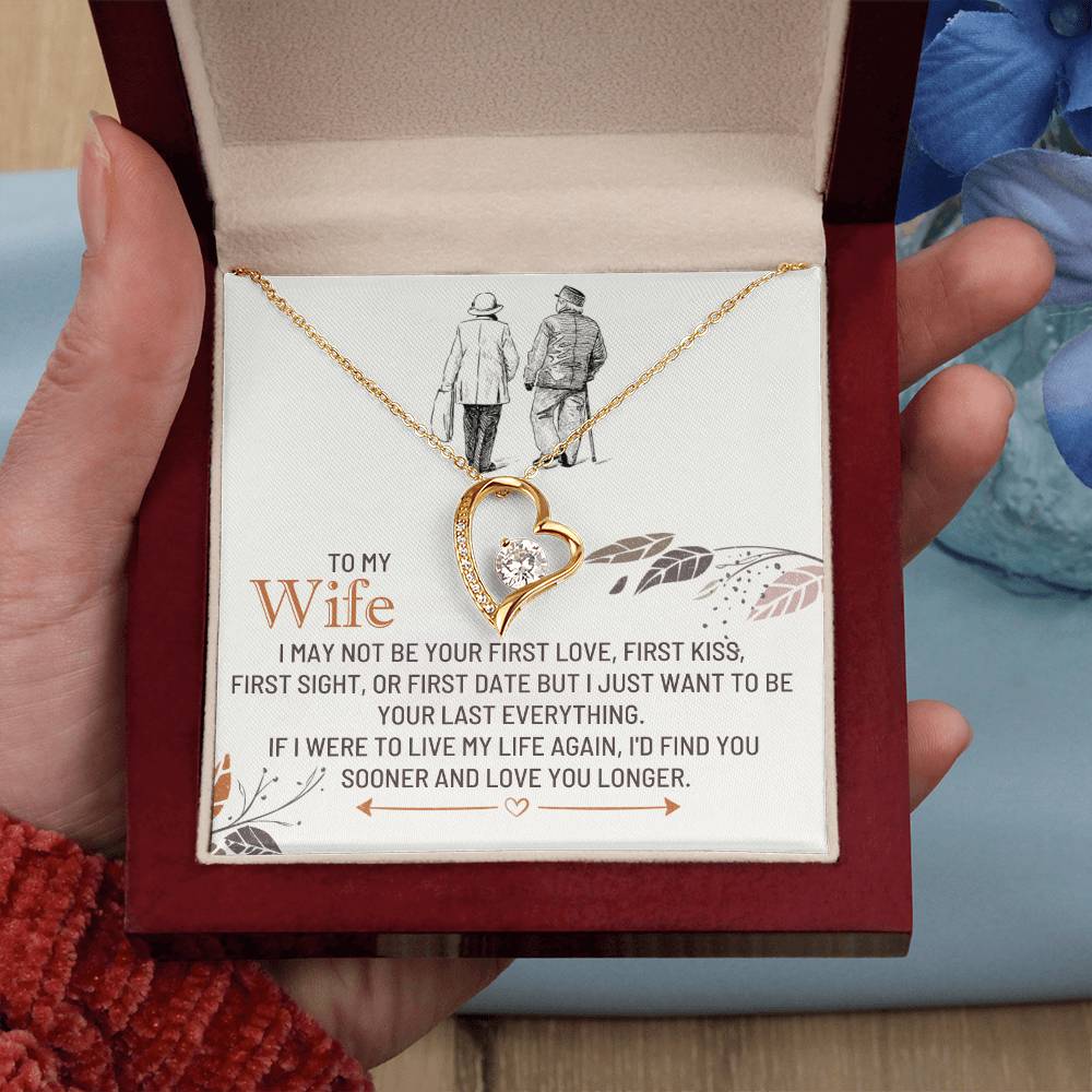 To My Wife Gift from Husband - Forever Love Necklace
