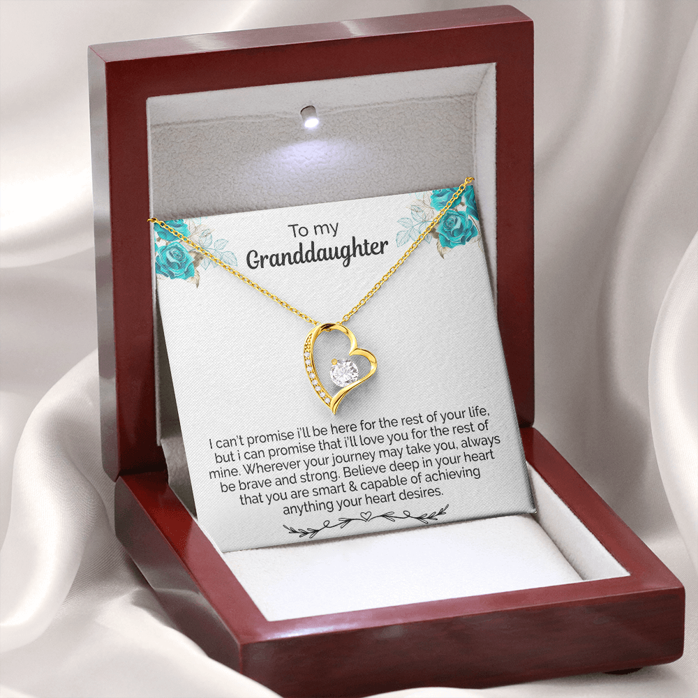 Granddaughter Necklace With Heartfelt Message