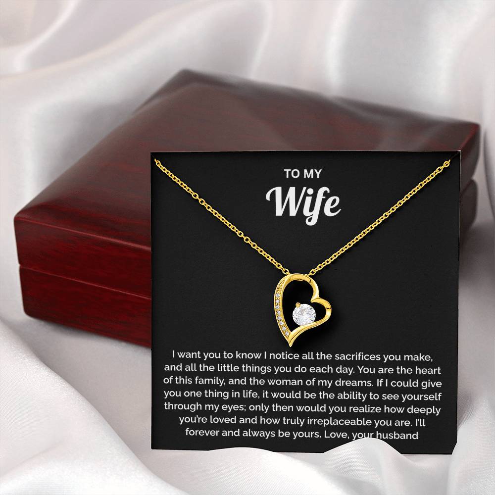 Wife Gift - Heart of our Family Necklace