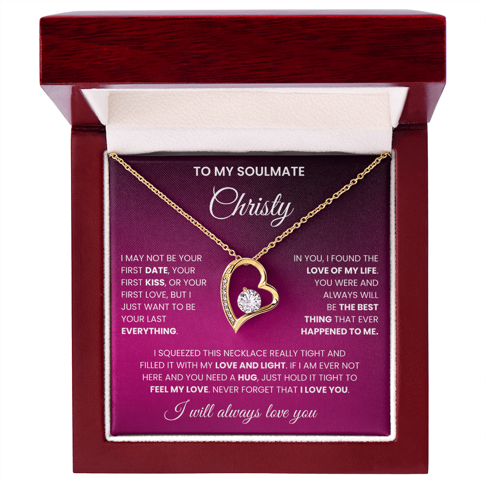 To My Soulmate - Personalized Forever Love Necklace
