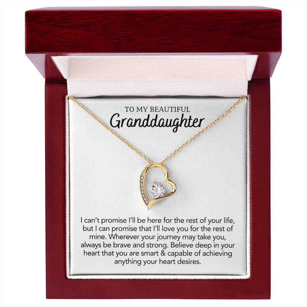 To My Granddaughter - Forever Love Necklace