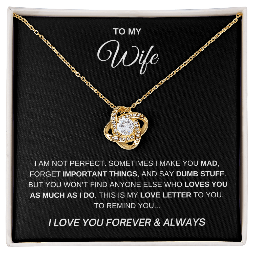 To My Wife - I Love You Forever Necklace