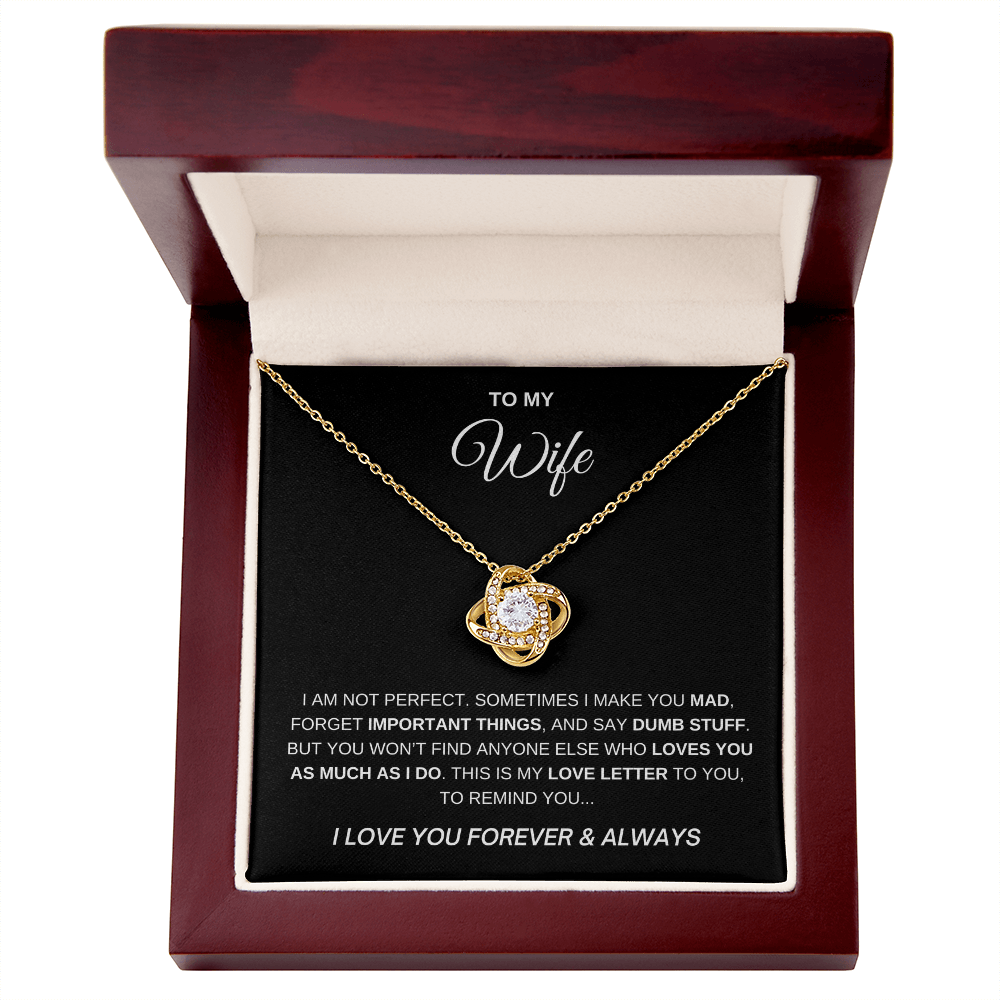 To My Wife - I Love You Forever Necklace