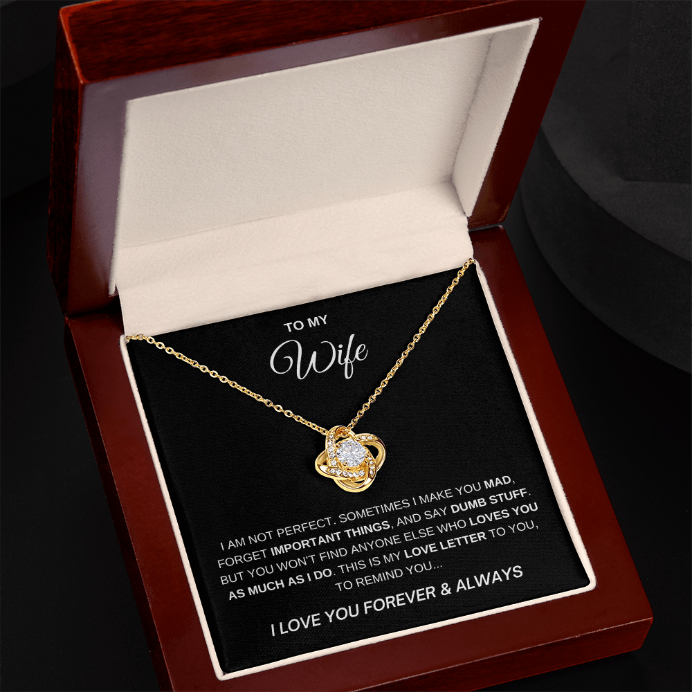 To My Wife - I Love You Forever Necklace