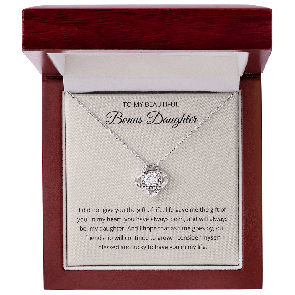 To My Beautiful Bonus Daughter - I am Lucky to Have You in My Life