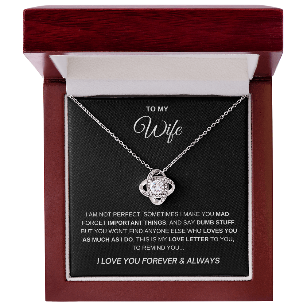 To My Wife - I Love You Forever Necklace