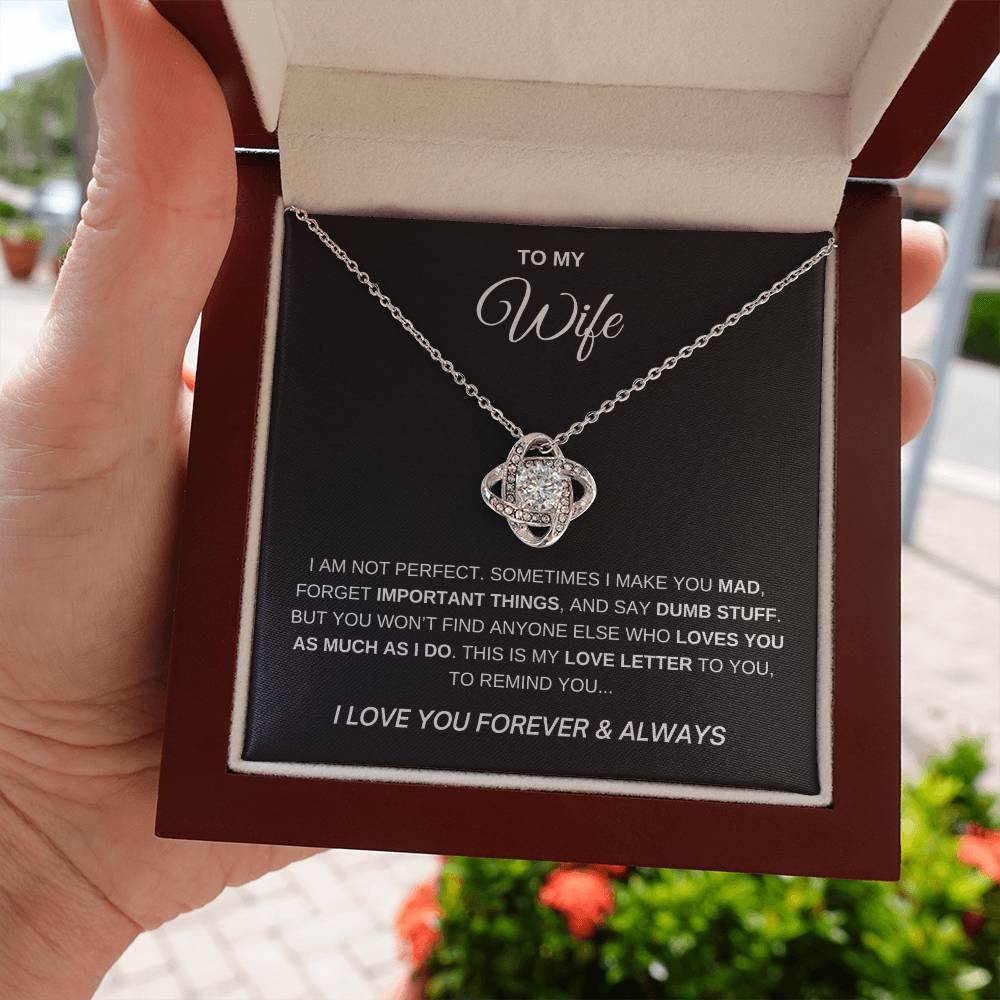 To My Wife - I Love You Forever Necklace