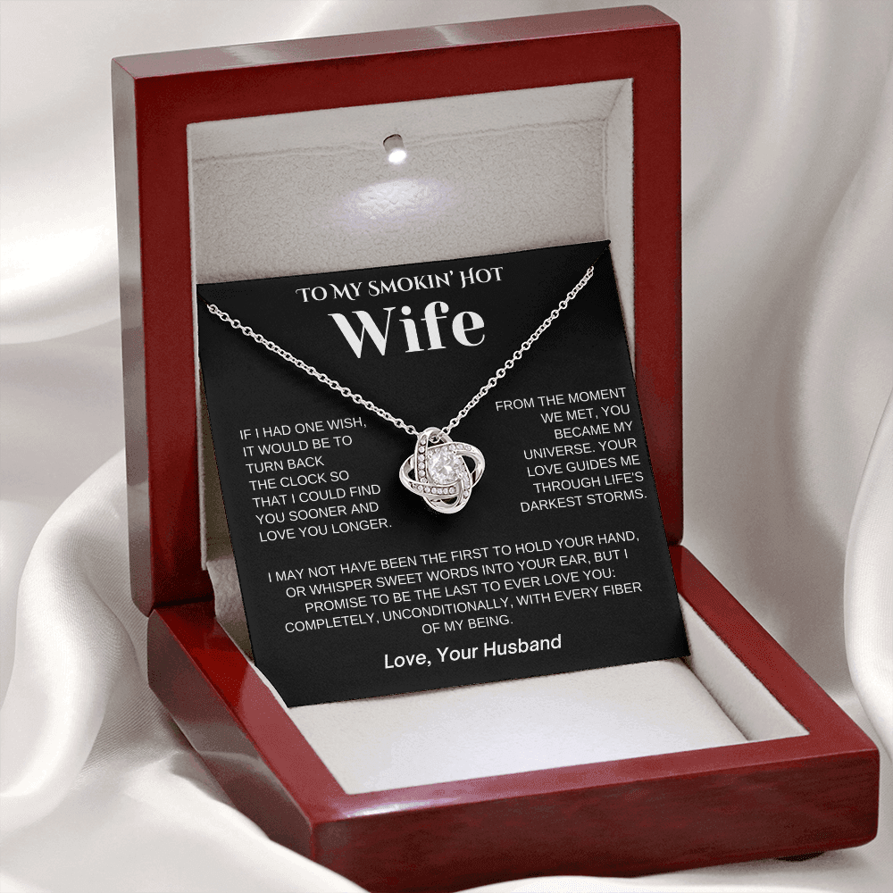 To My Smokin' Hot Wife Necklace