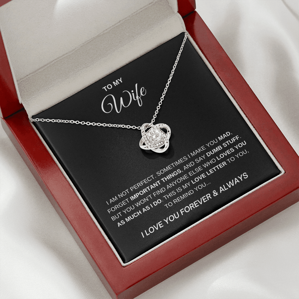 To My Wife - I Love You Forever Necklace
