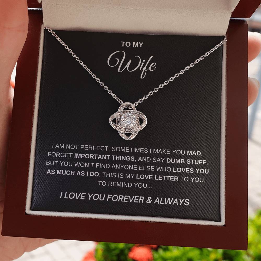 To My Wife - I Love You Forever Necklace