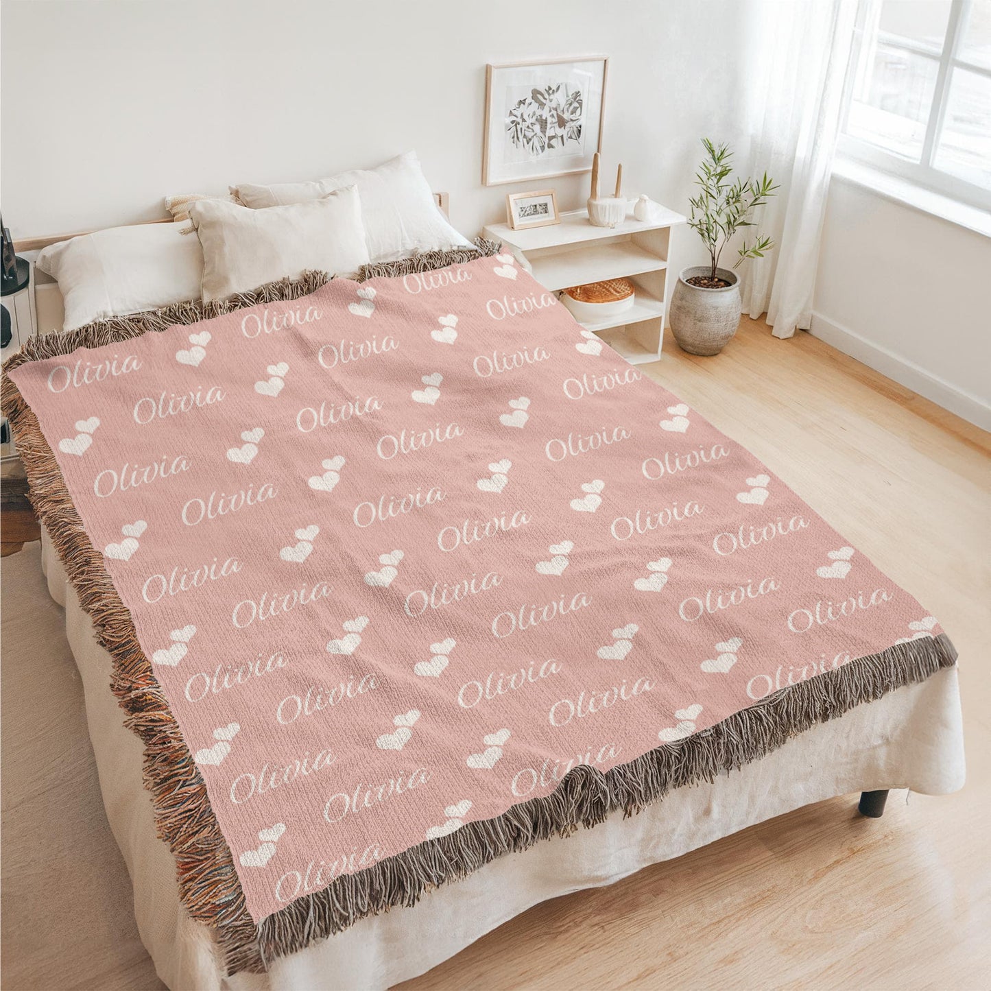 Personalized Kid Blanket for Your Daughter - 50" x 60" Heirloom Woven Blanket