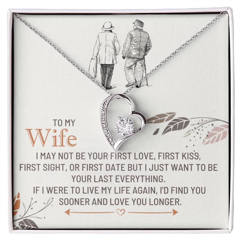 To My Wife Gift from Husband - Forever Love Necklace