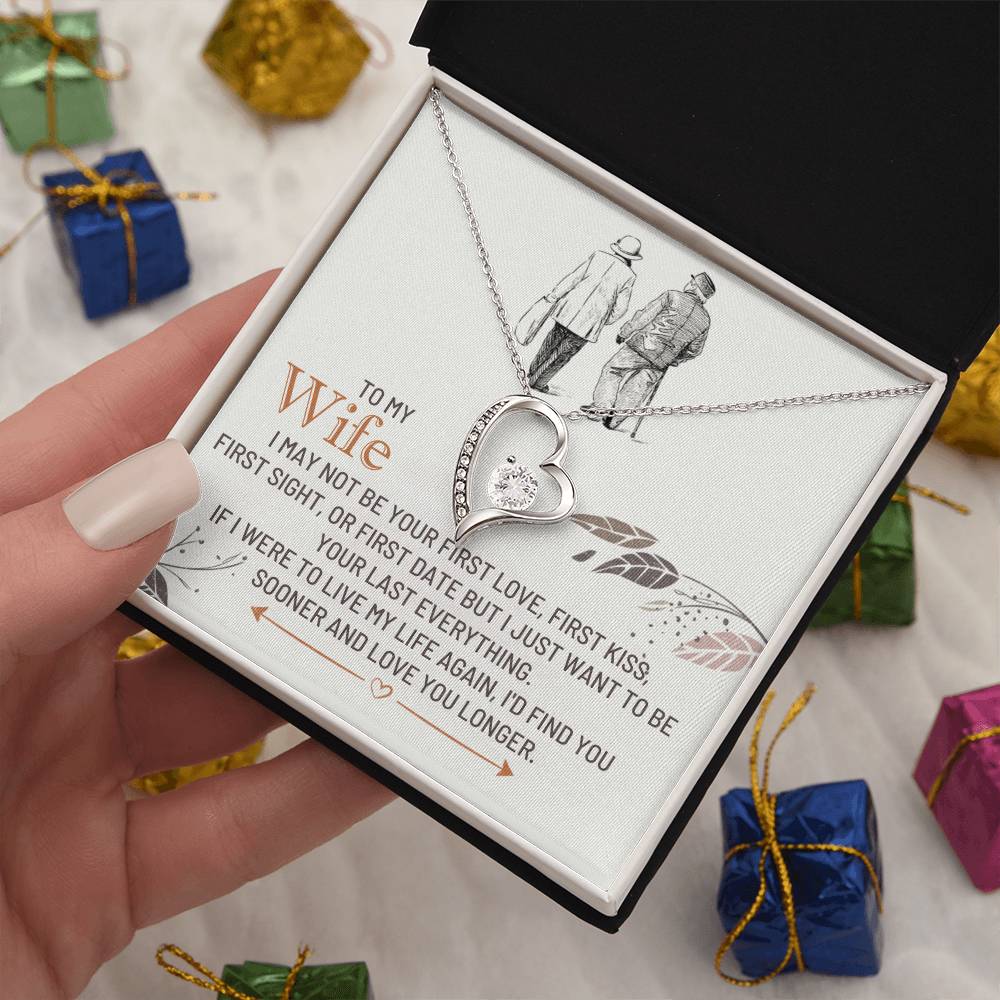 To My Wife Gift from Husband - Forever Love Necklace