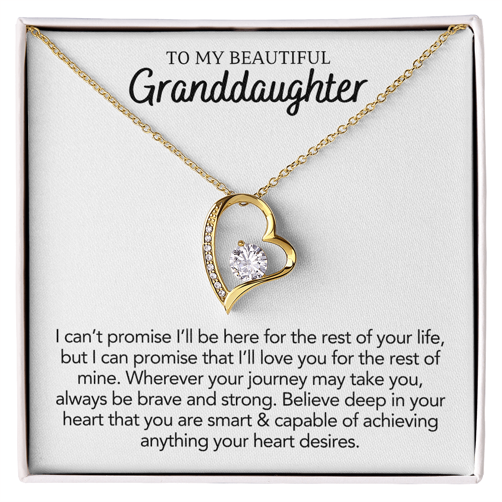 To My Granddaughter - Forever Love Necklace