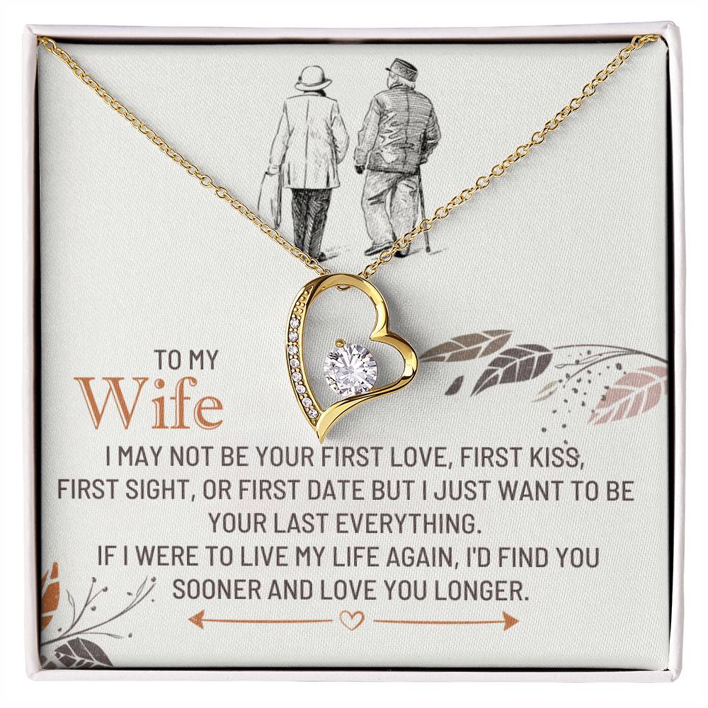 To My Wife Gift from Husband - Forever Love Necklace