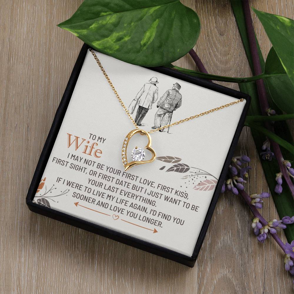 To My Wife Gift from Husband - Forever Love Necklace
