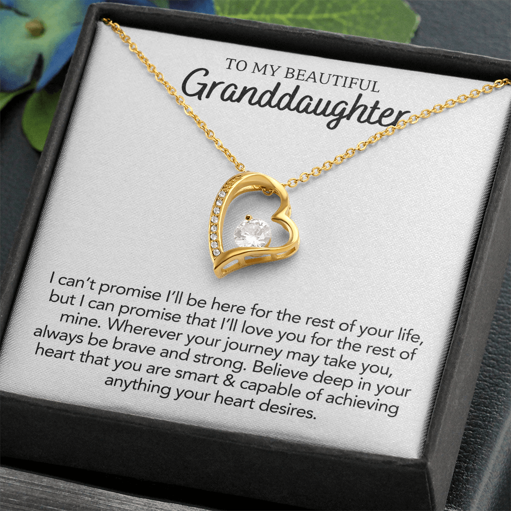 To My Granddaughter - Forever Love Necklace