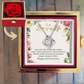 Anniversary Gift for Wife - Love Knot Necklace with Preserved Rose
