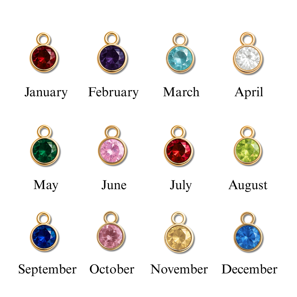 Daughter Coin Necklace with Birthstone