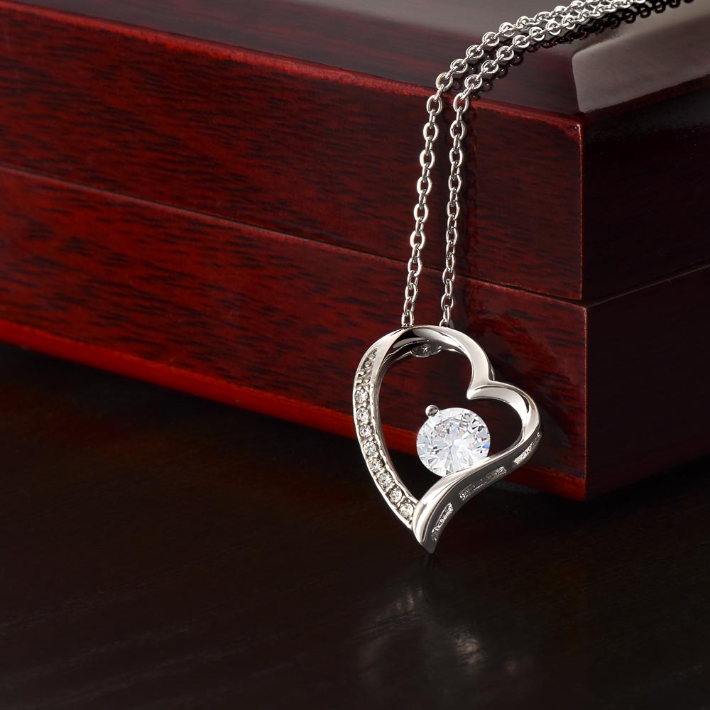 To My Beautiful Wife Heart Necklace – Romantic Gift from Husband