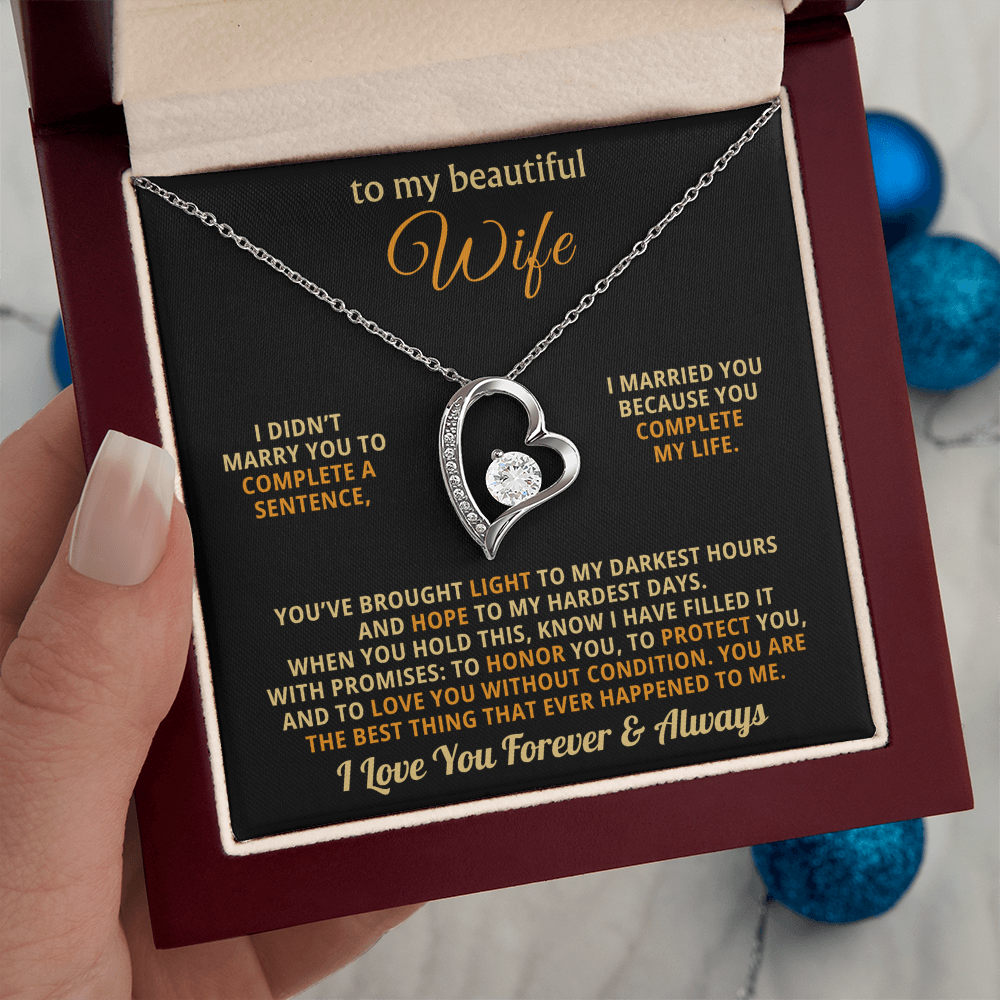 The Unbreakable Love Necklace for Wife