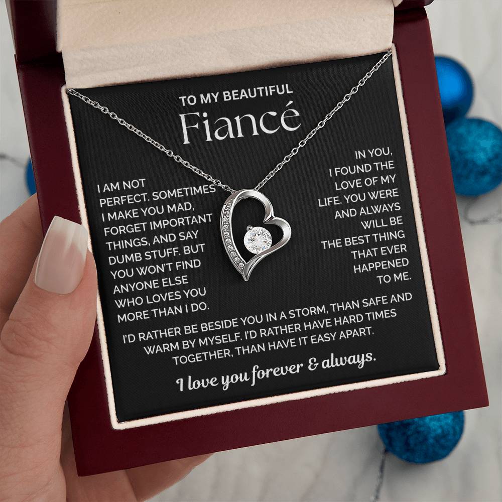 To My Fiance Necklace - Love of My Love