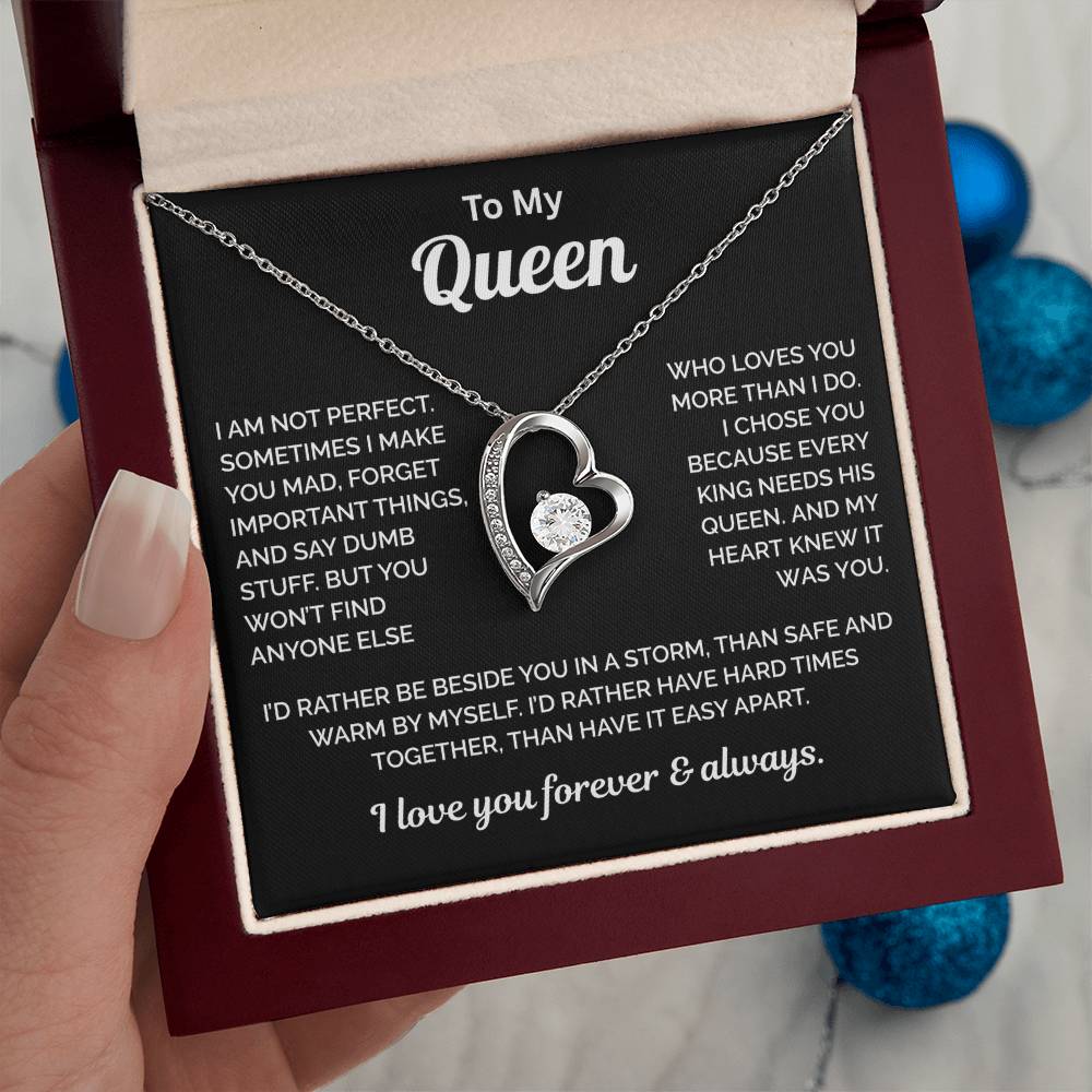To My Queen Necklace - King Needs a Queen