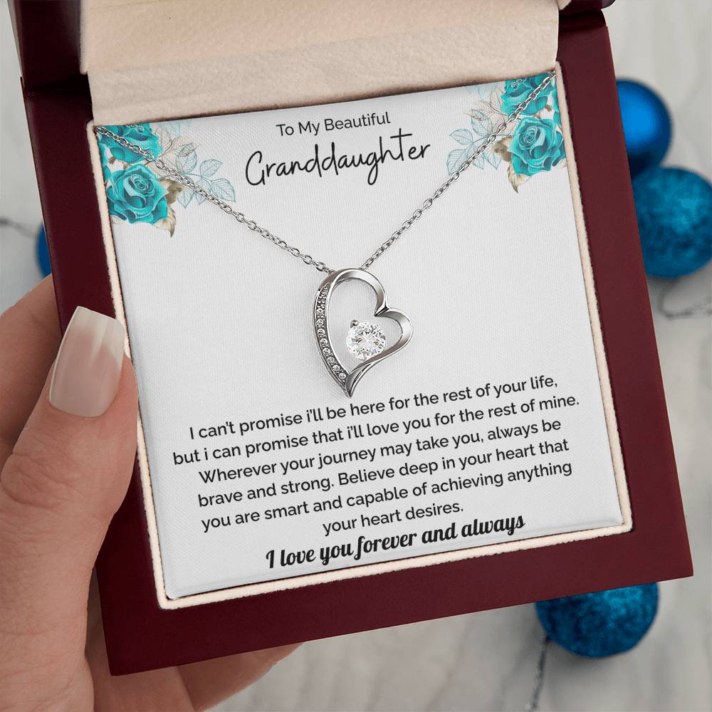 Granddaughter Gift - I Love You Necklace