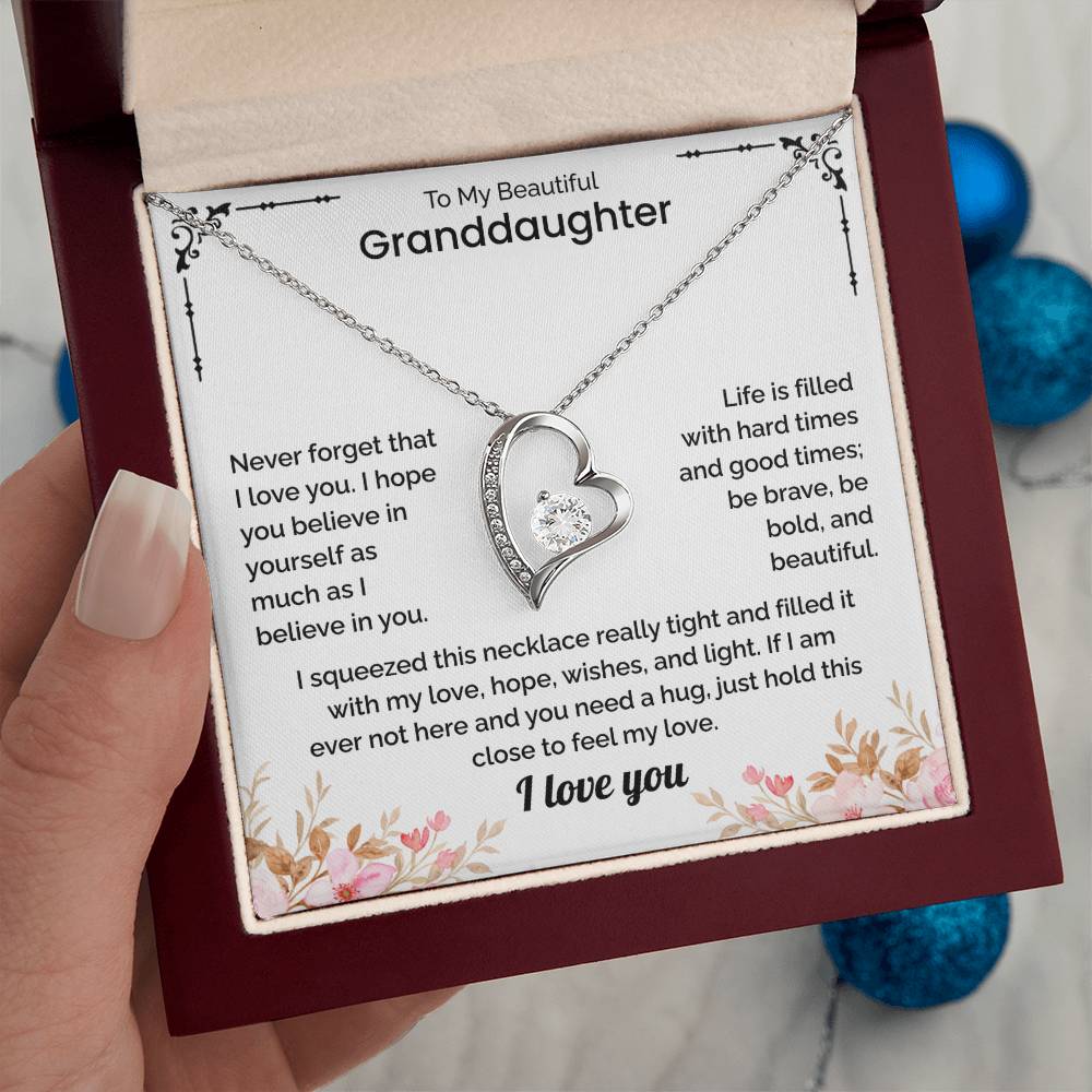 Granddaughter Gift - Forever Love Necklace