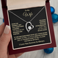 To My Wife – You're My Greatest Blessing Heart Necklace