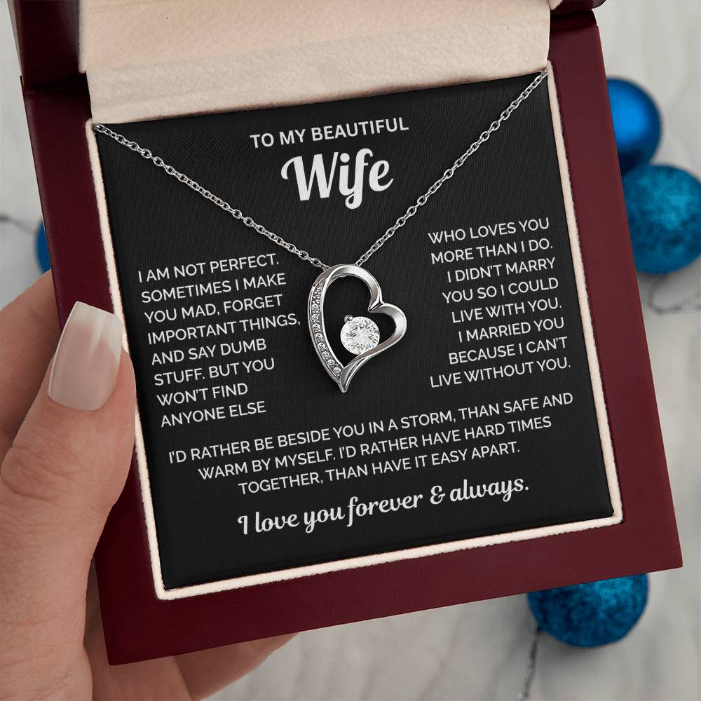 To My Beautiful Wife Necklace