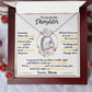 To My Lovely Daughter, Perfect Gift From Mom to Daughter - Forever Love Necklace
