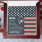 To My Mom My Hero – Heart Necklace Gift
