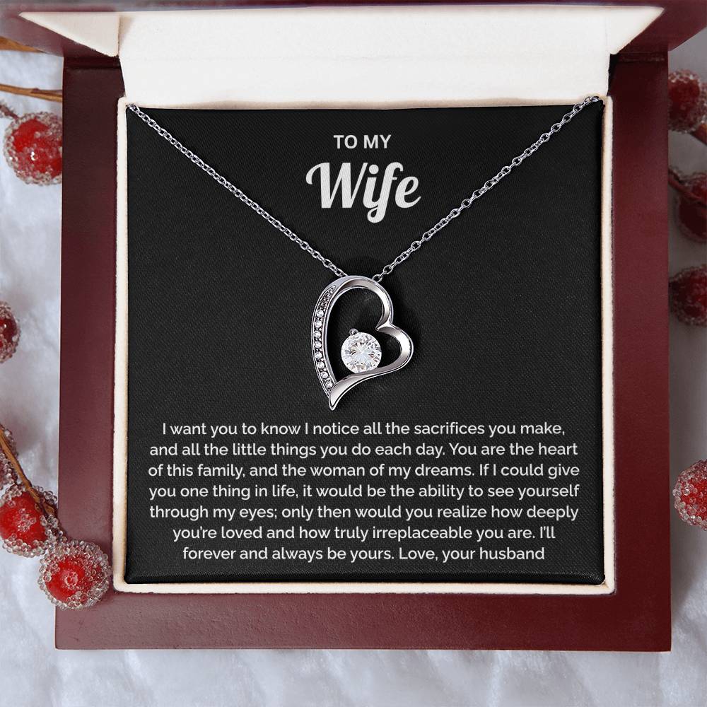 Wife Gift - Heart of our Family Necklace