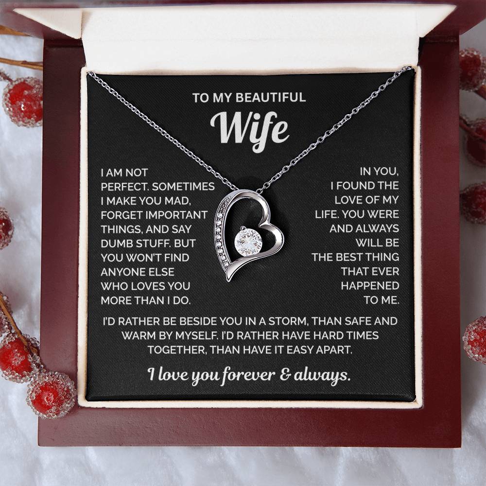 To My Wife Necklace - Love of My Love