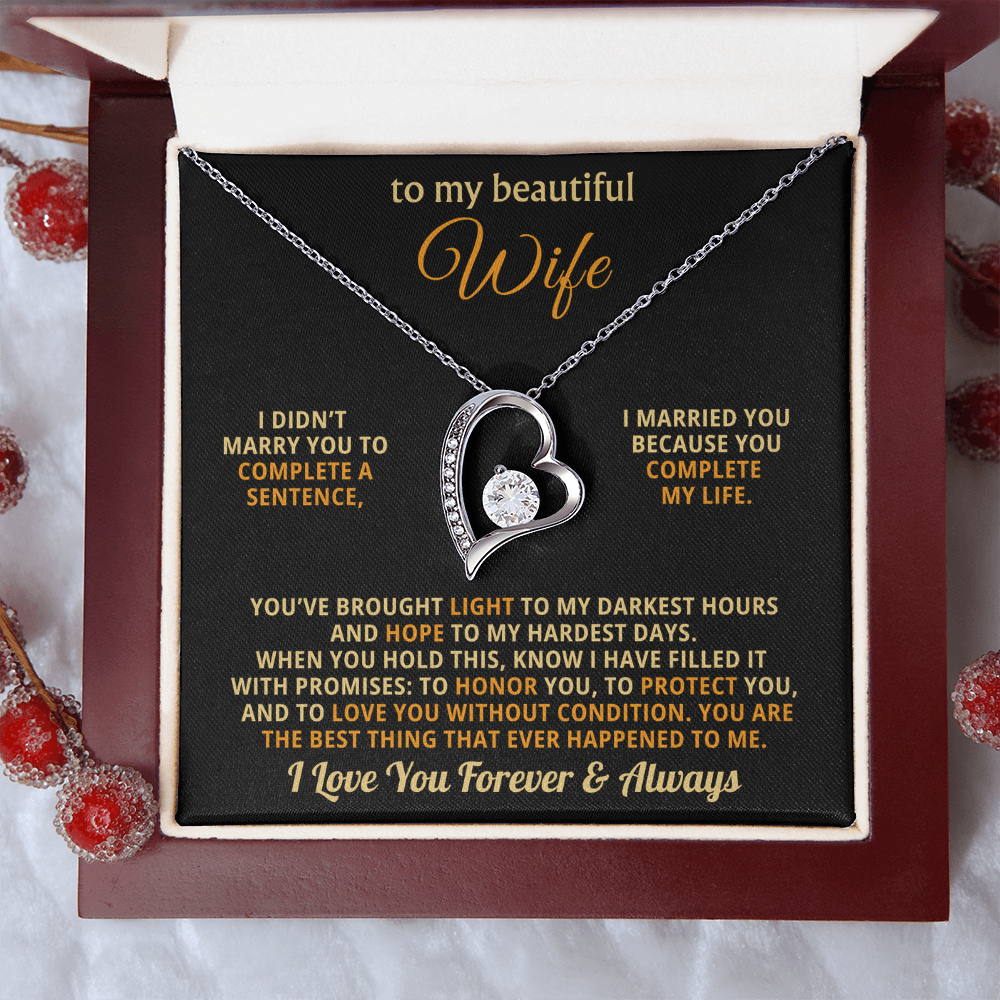 The Unbreakable Love Necklace for Wife