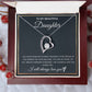 To My Beautiful Daughter - Gift from Proud Parents - Forever Love Necklace