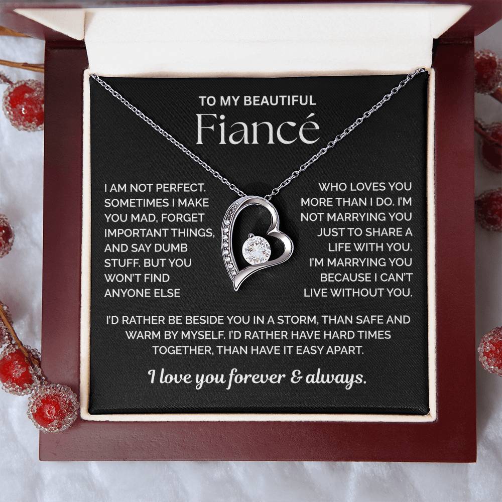 To My Fiance Necklace - You Are My Life