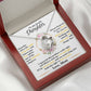 To My Lovely Daughter, Perfect Gift From Mom to Daughter - Forever Love Necklace