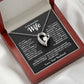 To My Beautiful Wife Heart Necklace – Romantic Gift from Husband