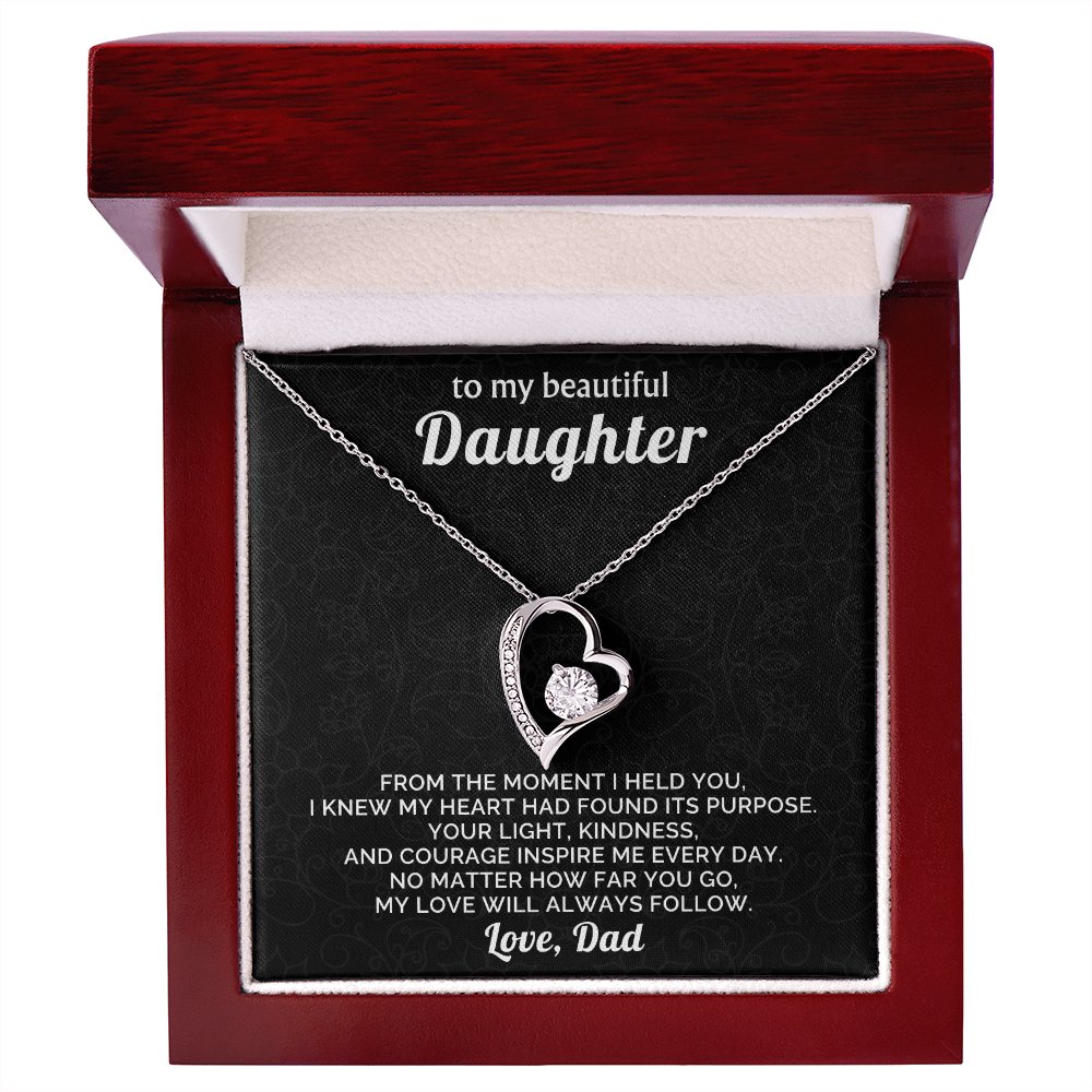 To My Beautiful Daughter Necklace from Dad