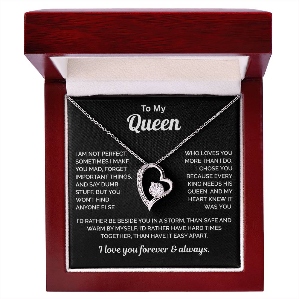 To My Queen Necklace - King Needs a Queen