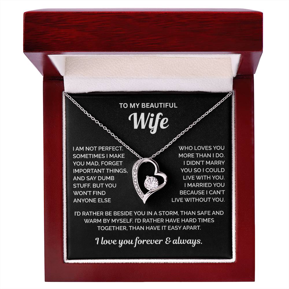 To My Beautiful Wife Necklace