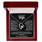 To My Beautiful Wife Heart Necklace – Romantic Gift from Husband