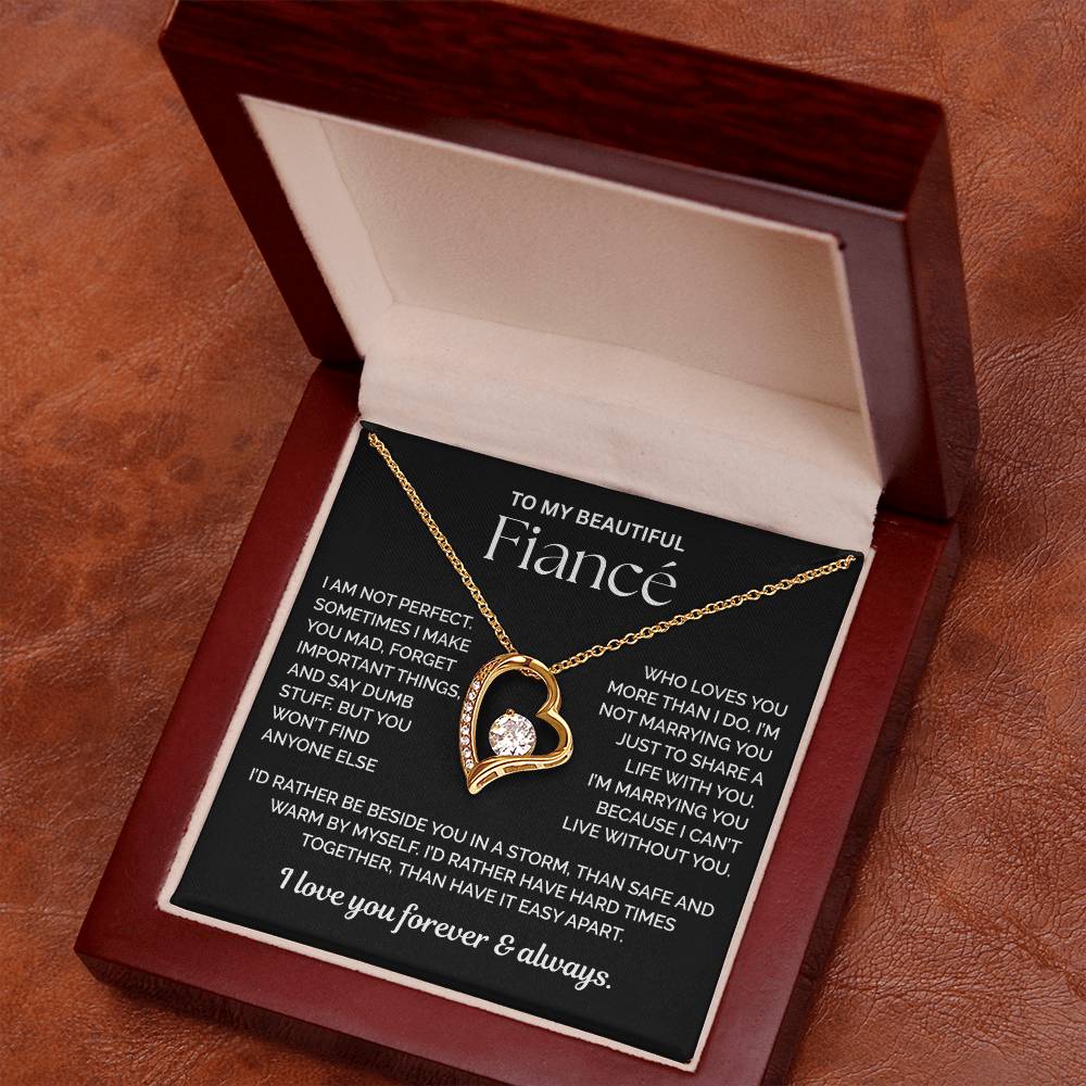 To My Fiance Necklace - You Are My Life