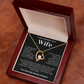 To My Smokin Hot Wife - Forever Love Necklace With Heartfelt Message